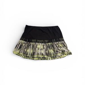 Lucky in Love Black and Yellow Mini Skirt